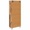 vidaXL Haut Armoire 2 pcs Bois Ancien Bois Agglom&eacute;r&eacute; et Verre