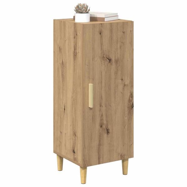 vidaXL Buffet Ch&ecirc;ne artisanal 34,5 x 34 x 90 cm Bois d'ing&eacute;nierie
