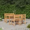 vidaXL Ensemble &agrave; manger de jardin 4 pcs Bois de teck massif