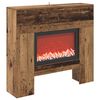 vidaXL Chemin&eacute;e &eacute;lectrique Bois ancien 100 x 24,5 x 90 cm
