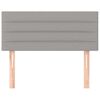 vidaXL T&ecirc;te de lit Gris clair 90x5x78/88 cm Tissu