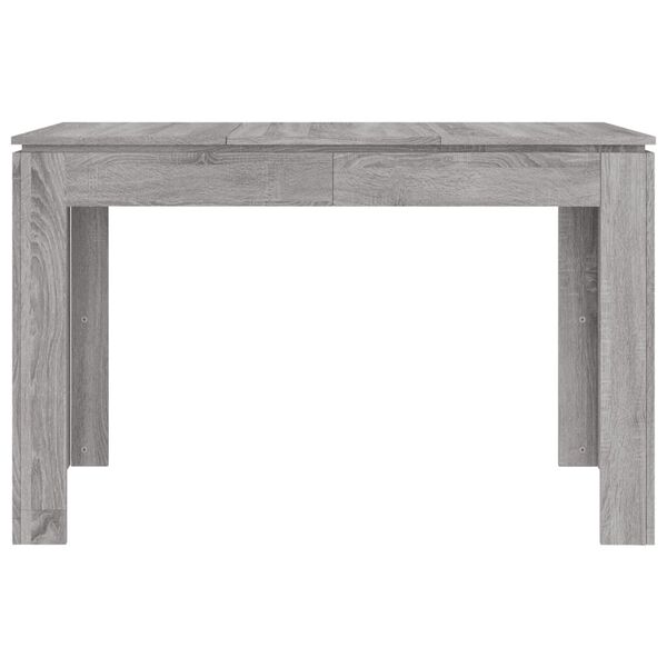 vidaXL Table &agrave; d&icirc;ner sonoma gris 120x60x76 cm bois d'ing&eacute;nierie