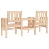 vidaXL Banc de jardin avec table 2 places bois de pin massif