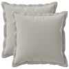 vidaXL Housse de coussin 2 pc HOUTEN Gris 40 x 40 cm Polyester