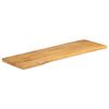 vidaXL Dessus de table 110x40x2,5 cm bord vivant bois massif manguier