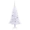 vidaXL Sapin de Noël artificiel avec 150 LED Blanc 120 cm PVC et Acier