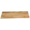 vidaXL Dessus de table 90x80x3,8 cm bord vivant bois massif manguier
