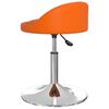 vidaXL Chaises &agrave; manger pivotantes lot de 2 orange similicuir