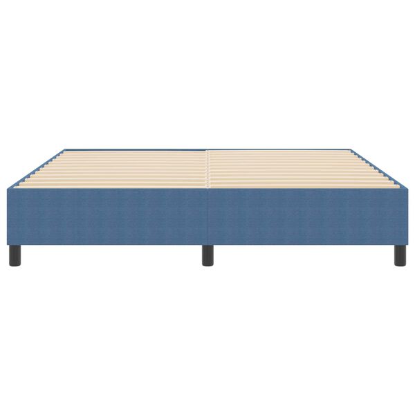 vidaXL Cadre de lit plateforme Bleu 180 x 200 cm tissu