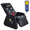 vidaXL Fauteuil de massage Noir Similicuir