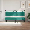 vidaXL T&ecirc;te de lit suspendue Turquoise 170 x 55 x 5 cm Velours