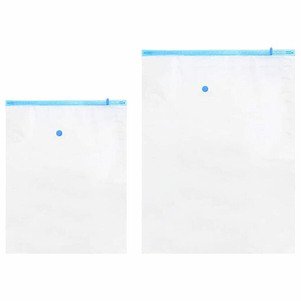 vidaXL Sacs de rangement 5 pcs Transparent et Bleu 130 x 100 cm