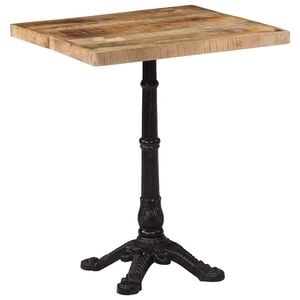 vidaXL Table de bistro 60x60x77 cm Bois de manguier brut