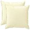 vidaXL Housse de coussin 2 pc HOUTEN Cr&egrave;me 60 x 60 cm Polyester