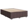 vidaXL Sommier &agrave; lattes de lit avec matelas Marron fonc&eacute; 140x190 cm