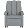 vidaXL Fauteuil inclinable de massage &eacute;lectrique Gris clair Tissu