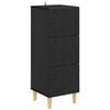 vidaXL Armoire &agrave; tiroirs Noir 33 x 34,5 x 90 cm Bois d'ing&eacute;nierie