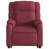vidaXL Fauteuil inclinable de massage électrique Rouge bordeaux Tissu