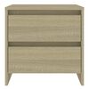 vidaXL Tables de chevet 2 pcs ch&ecirc;ne sonoma bois d'ing&eacute;nierie