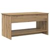 vidaXL Table basse Ch&ecirc;ne artisanal 80 x 50,5 x 41,5 cm