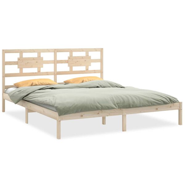 vidaXL Cadre de lit sans matelas 200x200 cm bois massif