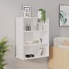 vidaXL Armoire murale suspendue Blanc brillant 69,5x32,5x90 cm