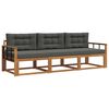 vidaXL Ensemble de canap&eacute;s d'ext&eacute;rieur 3 pc Naturel et Anthracite