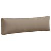 vidaXL Coussins de palette lot de 2 taupe tissu