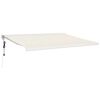 vidaXL Auvent r&eacute;tractable cr&egrave;me 4x3 m tissu et aluminium