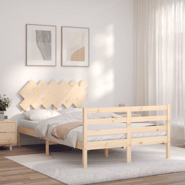 vidaXL Cadre de lit sans matelas bois massif