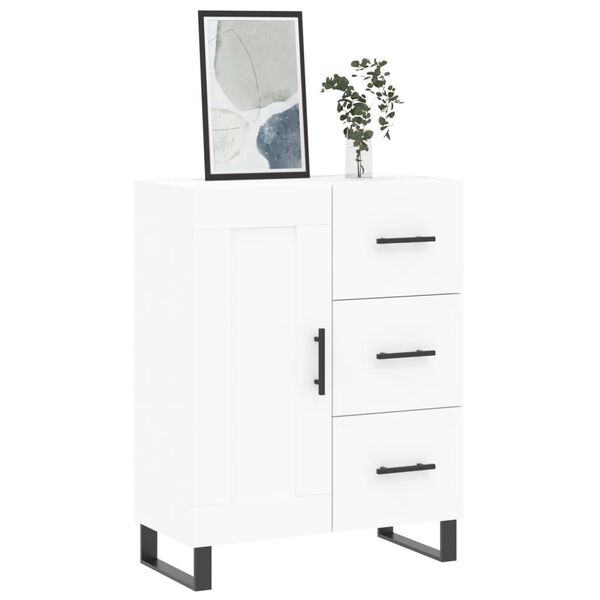 vidaXL Buffet blanc 69,5x34x90 cm bois d'ingénierie