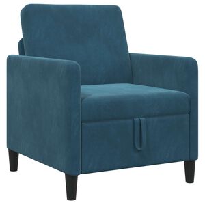 vidaXL Sofa avec rangement Bleu 72 x 78 x 87 cm Polyester
