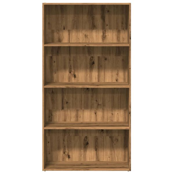 vidaXL Biblioth&egrave;que ch&ecirc;ne artisanal 80x30x152 cm bois d'ing&eacute;nierie