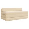 vidaXL Canap&eacute;-lit pliable Cr&egrave;me 120 x 60 x 49 cm Tissu