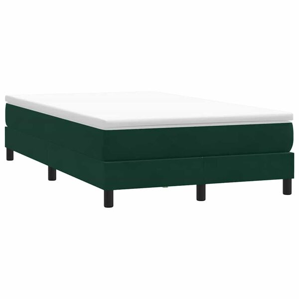 vidaXL Sommier &agrave; lattes de lit sans matelas vert fonc&eacute; 120x220cm