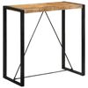 vidaXL Table de bar 110x55x110 cm bois de manguier massif brut