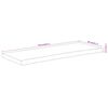 vidaXL Dessus de table 110x40x2,5 cm rectangulaire bois massif acacia