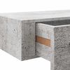 vidaXL Étagère à tiroir murale Gris béton 60x23,5x10 cm MDF