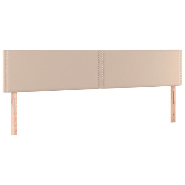 vidaXL T&ecirc;tes de lit Cappuccino 180x5x78/88 cm Similicuir