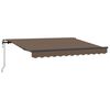 vidaXL Auvent R&eacute;tractable Taupe 2,5 x 2 m tissu