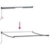 vidaXL Auvent r&eacute;tractable anthracite/blanc 3x2,5 m tissu et aluminium