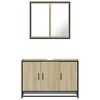 vidaXL Ensemble de meubles de salle de bain 2 pcs chêne sonoma