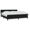 vidaXL Sommier &agrave; lattes de lit avec matelas noir 200x210 cm Velours