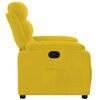 vidaXL Fauteuil inclinable jaune velours