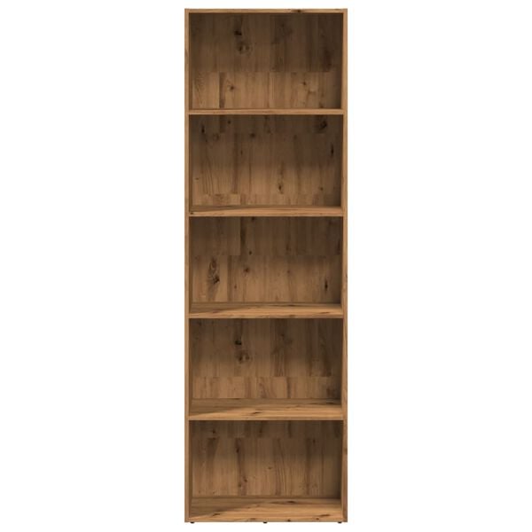 vidaXL Bibliothèque chêne artisanal 60x30x189 cm bois d'ingénierie