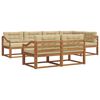 vidaXL Ensemble de canap&eacute;s d'ext&eacute;rieur 7 pcs Naturel et Beige