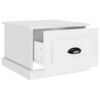 vidaXL Table basse blanc 50x50x35 cm bois d'ingénierie