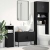 vidaXL Meuble de Lavabo de Salle de Bain Chêne noir 80 x 30 x 60 cm