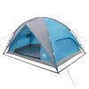 vidaXL Tente de camping avec un abri imperm&eacute;able D&ocirc;me Bleu
