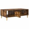 vidaXL Table basse Ch&ecirc;ne fum&eacute; 102 x 55 x 35 cm Bois d'ing&eacute;nierie